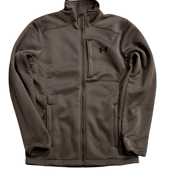 Under Armour Men’s Small Gray Storm ColdGear Zip-Up Fleece-lined Jacket 1297030 - Picture 1 of 7